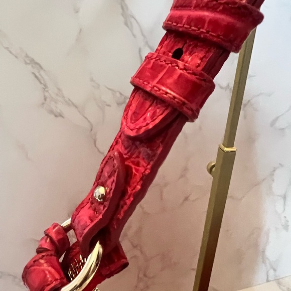 Brahmin‎ Fuchsia Crocodile-Embossed Shoulder Bag|Good Condition - Picture 11 of 16